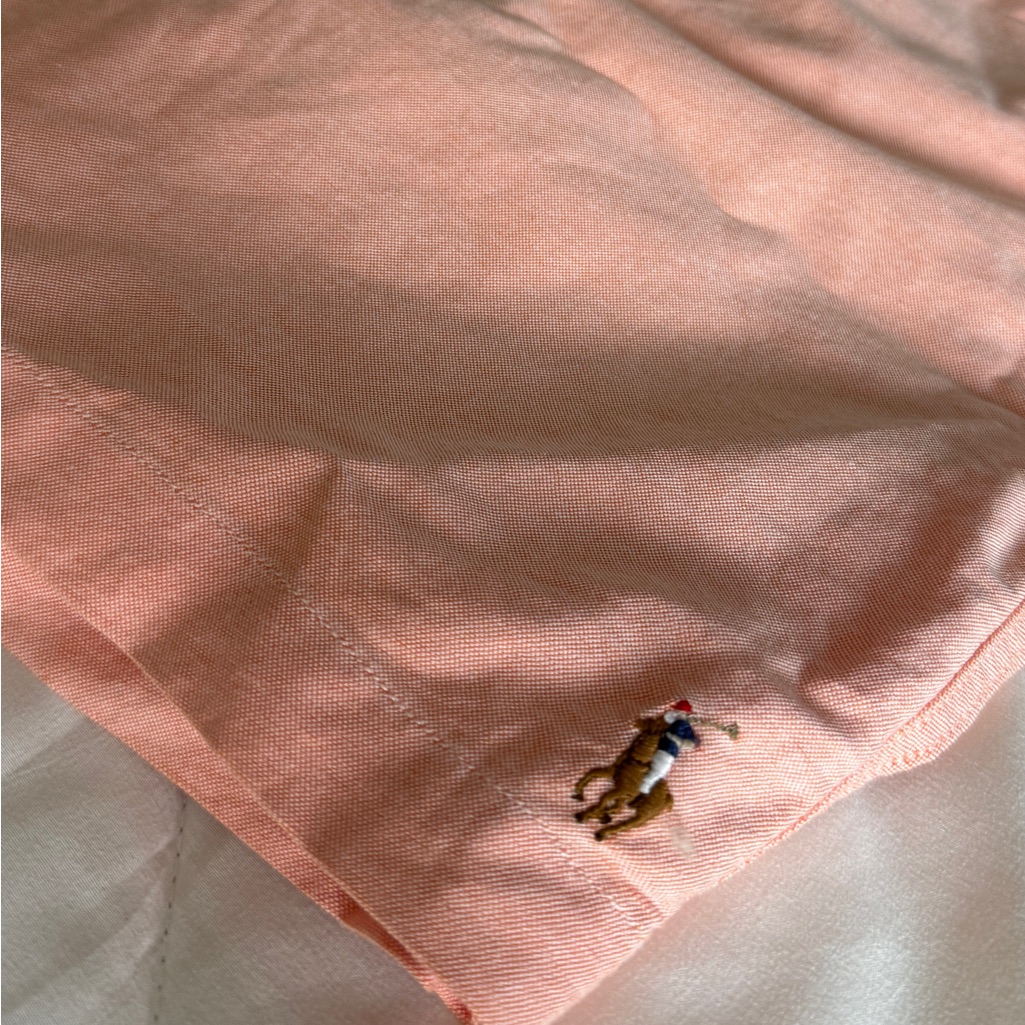 Brand New Ralph Lauren Peach Oxford Shorts